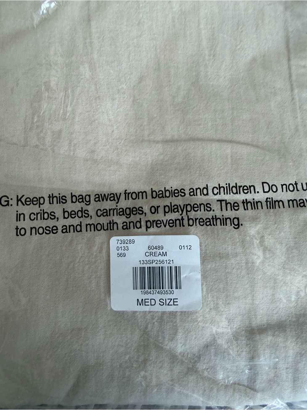 Cream Drawstring Linen Pants - Picture 4 of 5